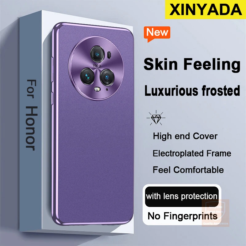 

For Huawei Honor Magic5 Pro Magic 5 Case Texture Skin Feeling Matte Case For Honor Magic 5 Pro Cover Phone Bumper Shell Bag