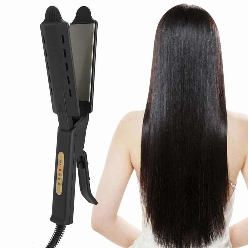 

Hair Straightener Splint Adjustment Four-gear Temperature Straight Curling Dual-purpose Hairdresser Iron Hair Curler For Women