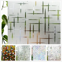 matte decorative window film frosted static privacy decoration self adhesive decals for uv blocking heat control glass stickers