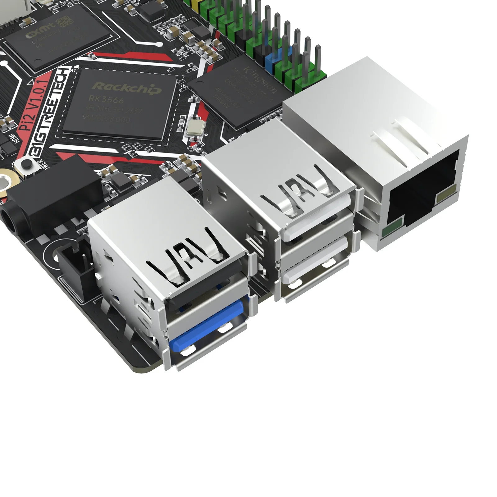 Плата управления BIGTREETECH BTT Pi 2 CB2 RK3566 Гб LPDDR4 32 eMMC CSI DSI интерфейс для Klipper VS Raspberry PI Octopus