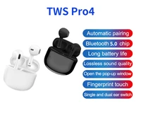 pro4 tws wireless earphones bluetooth 5 0 headphones with mic charging case sports handsfree mini headset music hd call earbuds