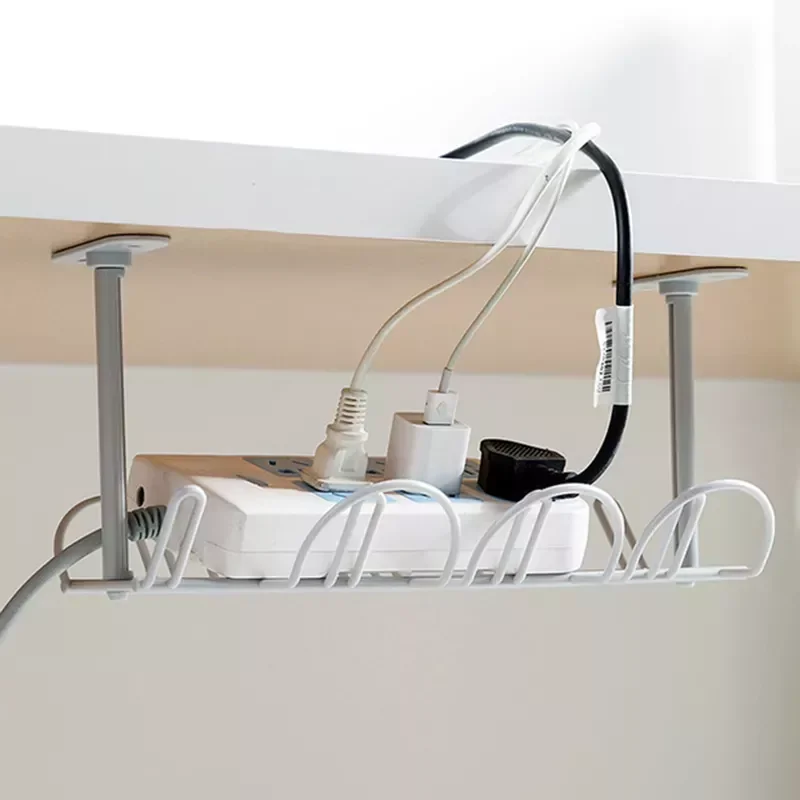 

Under Table Storage Rack Rack Table Bottom Rack Outlet Holder Hanging Rack Line Finishing Home Office Desk Wire Organi