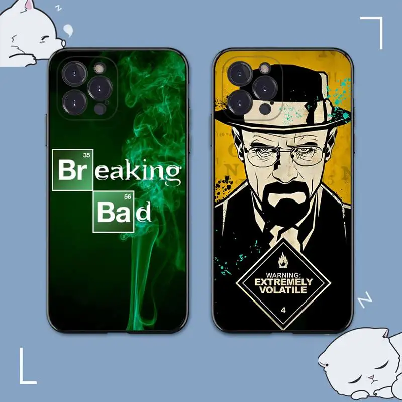 

B-BreakingS B-BadS Chemistry Walter white Phone Case For iPhone 14 11 12 13 Mini Pro XS Max Cover 6 7 8 Plus X XR SE 2020 Funda