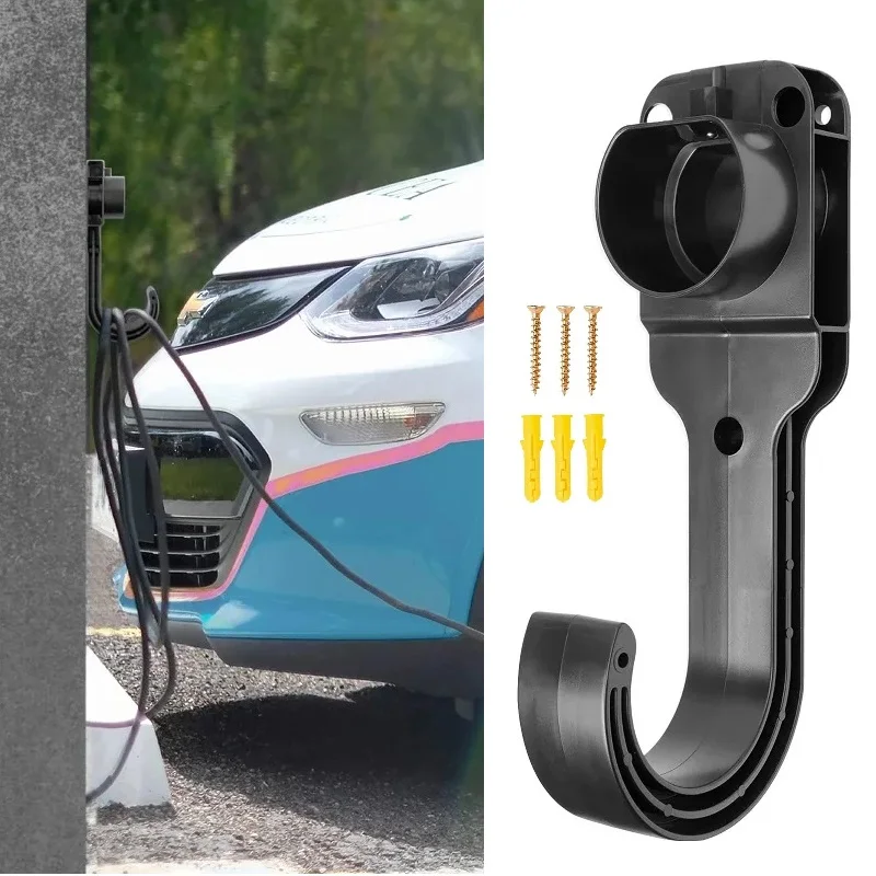 

For Type1 Type2 EVSE J1772 Connector EU Plug Wall EV Charger Cable Holder Gun Head Socket