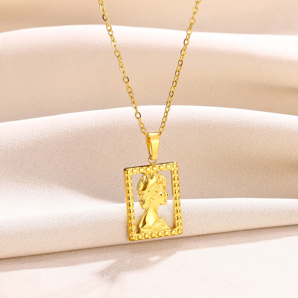 Модное квадратное женское ожерелье подвеска-чокер ювелирные изделия из