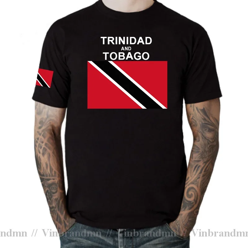 Фото Мужская футболка Trinidad and Tobago, модные трикотажные изделия, футболки из чистого хлопка, одежда TTO Trinidadian Trini Trinbagonian №1