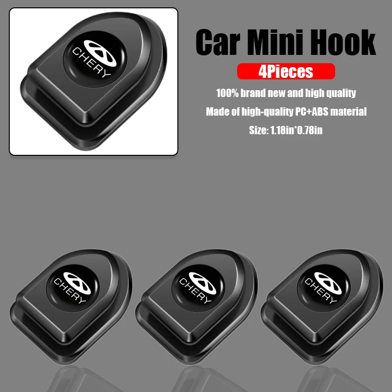 

Car Mini Hook Seat Back Concealed Hook Stickers for Chery Tiggo 7 2 Pro 5x 5 4 3 8 T11 Arrizo 5 Gx EQ7 E3 Fora QQ IQ Accessories
