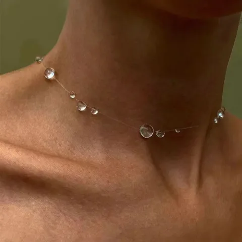 Серьги ручной работы с росой и дождя, браслет, ожерелье, комплект ювелирных изделий для женщин, девочек-подростков, мам, кристалл, свадебная вечеринка, модные ювелирные изделия, подарки