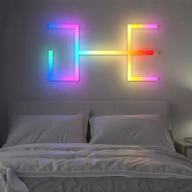 Banqcn сращивание Wi-Fi музыкальная светодиодная лента DIY RGB красочная игровая комната умная атмосфера домашняя панель световая панель (art.: 3920d08b6bb4f) - 3920d08b6bb4f
