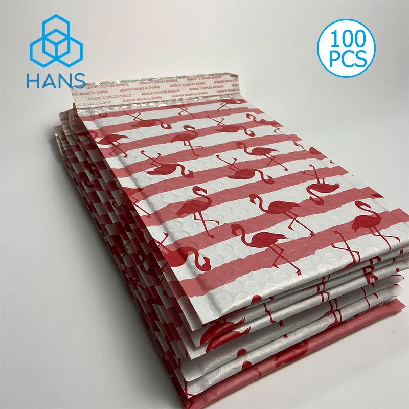 Poly Mailers Flamingo Printed Self Sealing Shipping Envelopes 100PCS Bag Self Seal Adhesive Waterproof Boutique Shipping Bags