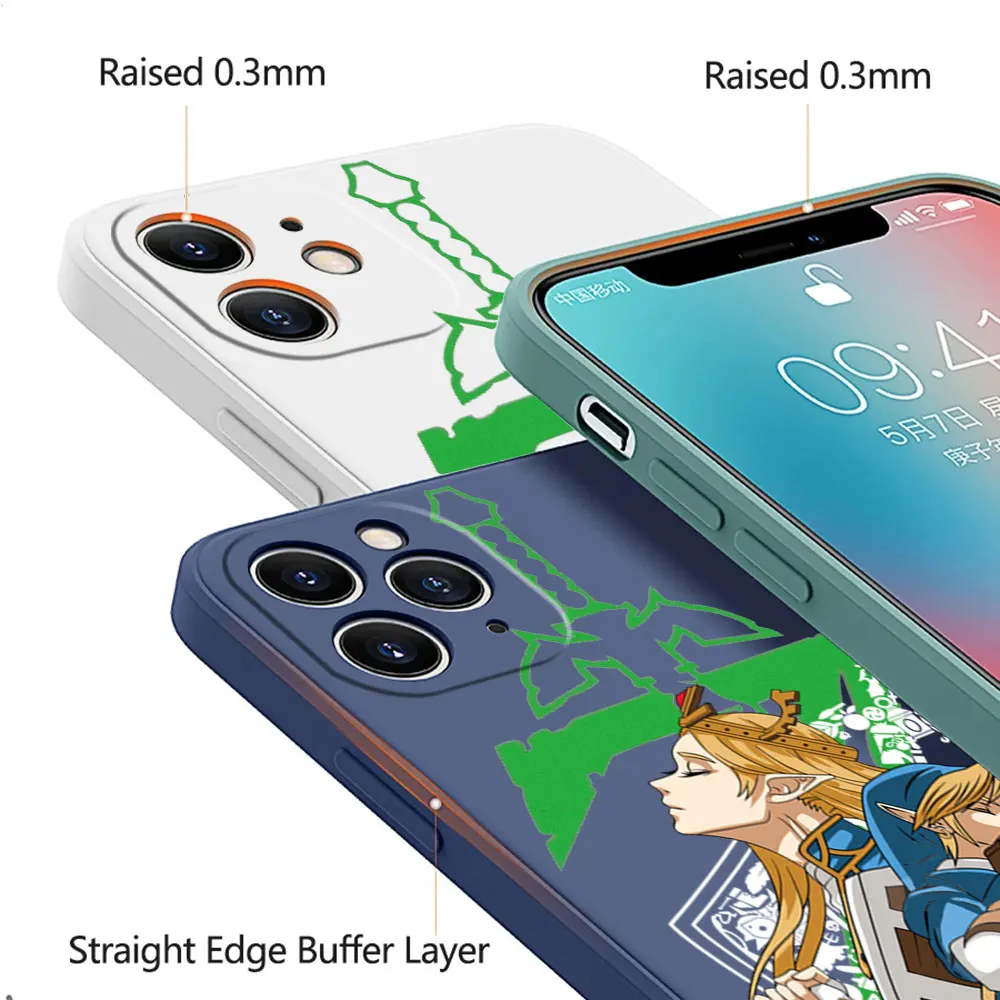 Чехол Cartoon The Legends of Zeldas для iPhone 16 Pro Max 15 14 13 12 11 Plus мини-чехол с жидким чехлом