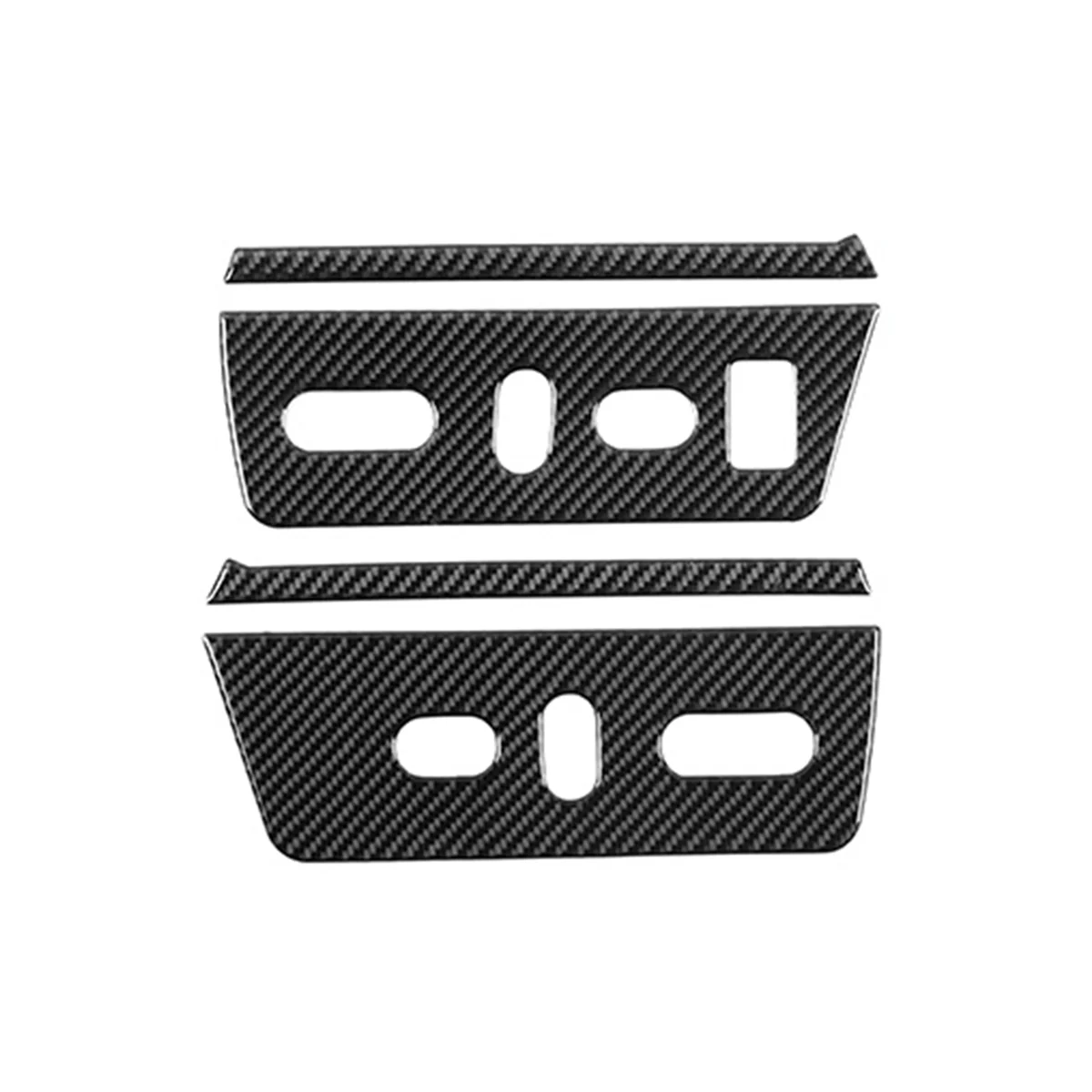 

Seat Adjustment Panel Cover Trim Decoration Stickers for Ford F150 2009-2014 Interior Accessories - Soft Carbon Fiber