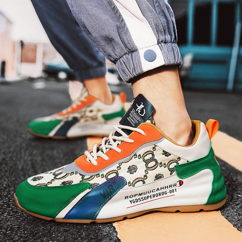 New Mens Sneakers Mesh Breathable Running Shoes Outdoor Wear-resistant Non-slip Jogging Shoes Fashion All-match Casual Men Shoes