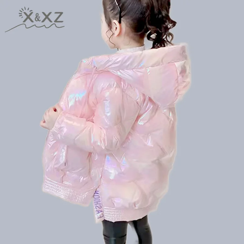 Промоакция одежда для девочек детская зимняя яркая Водонепроницаемая Стеганая