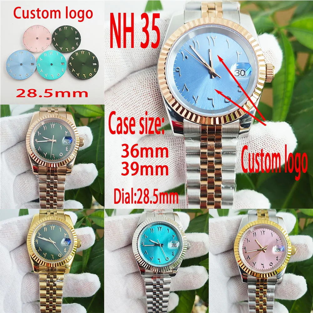 Часы NH35 могут быть настроены по индивидуальному заказу с собственным логотипом