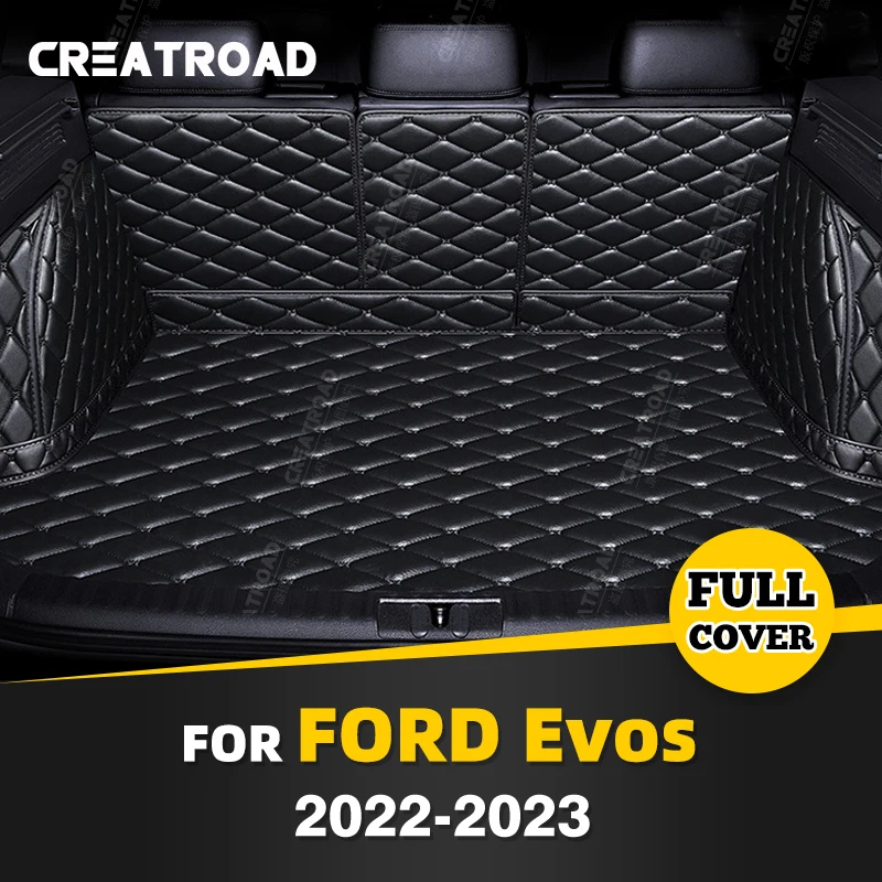 

Auto Full Coverage Trunk Mat For Ford EVOS 2022 2023 Anti-Dirty Car Boot Cover Pad Cargo Liner Interior Protector Accessories