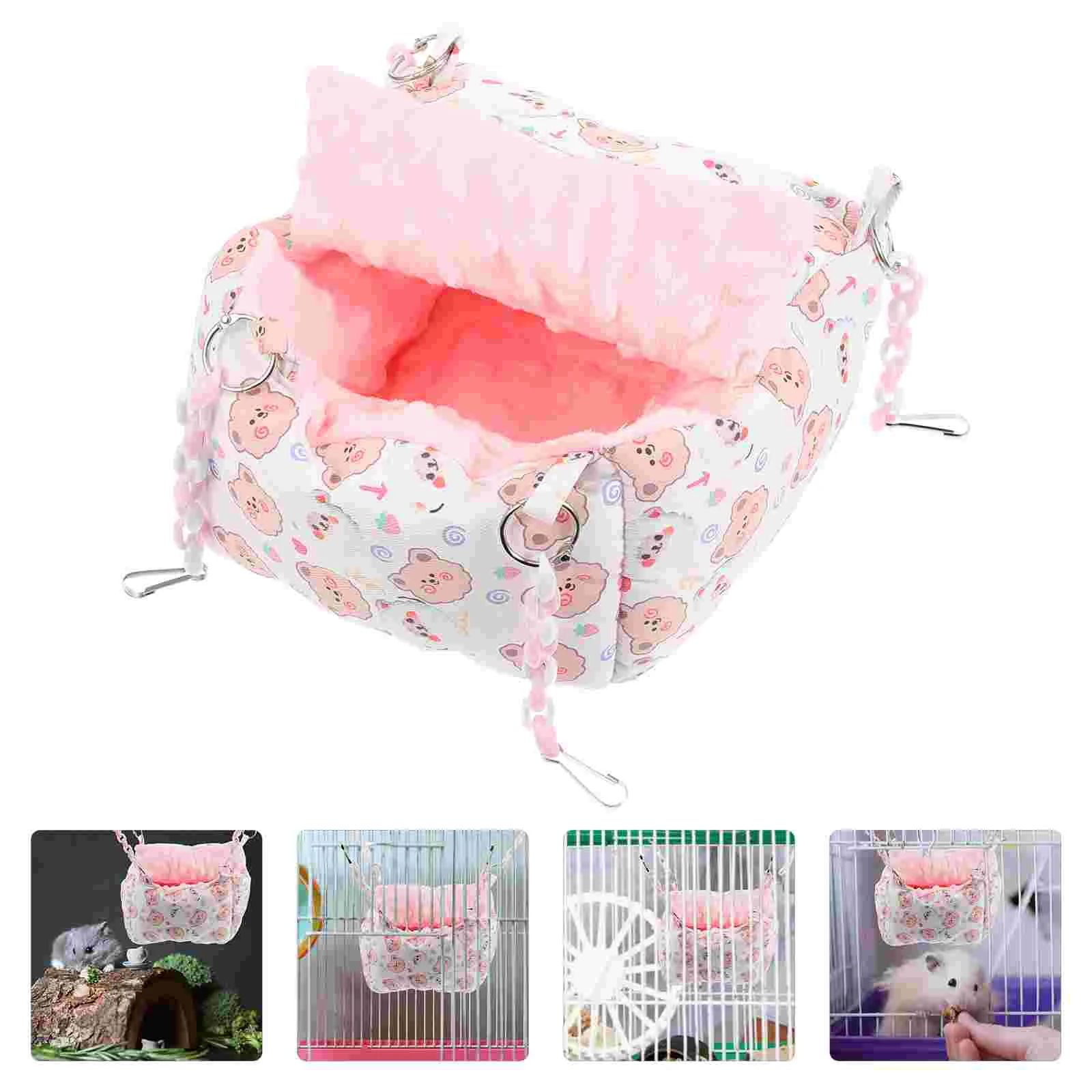 

Hedgehog Sleeping House Hamster Warm Bed Squirrel Resting Place Sugar Glider Resting Bed