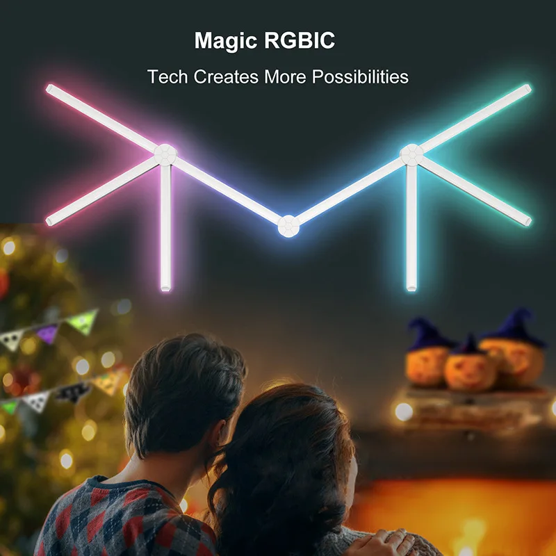 

Умная светодиодная настенная лампа SONGMEN TUYA с Wi-Fi, настенная лампа для спальни, украшение для игровой комнаты