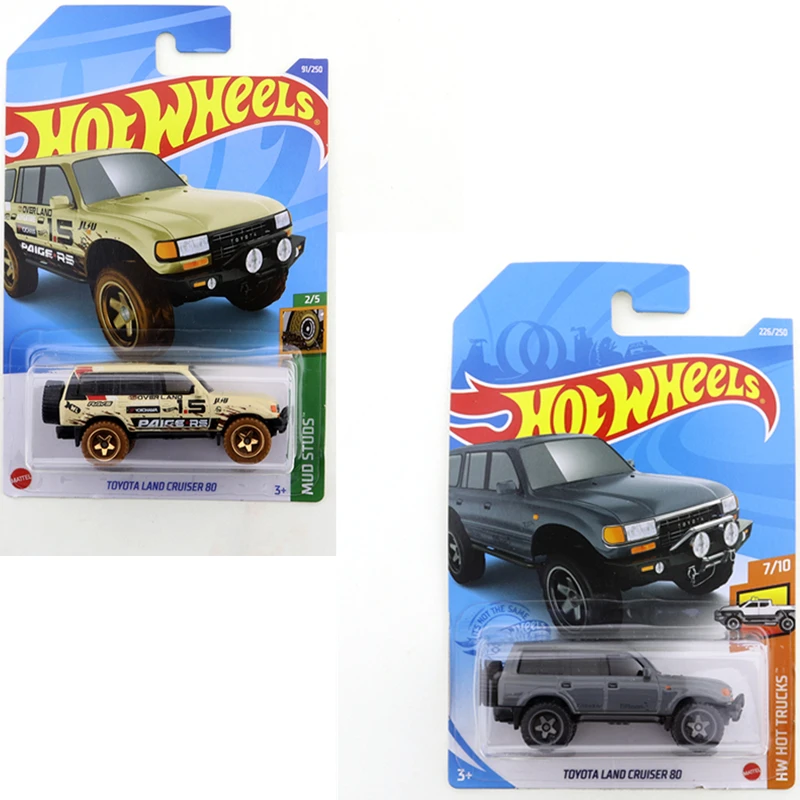 Горячие колеса TOYOTA LAND CRUISER 80 Мини Сплав купе 1/64 металл литья под давлением модель