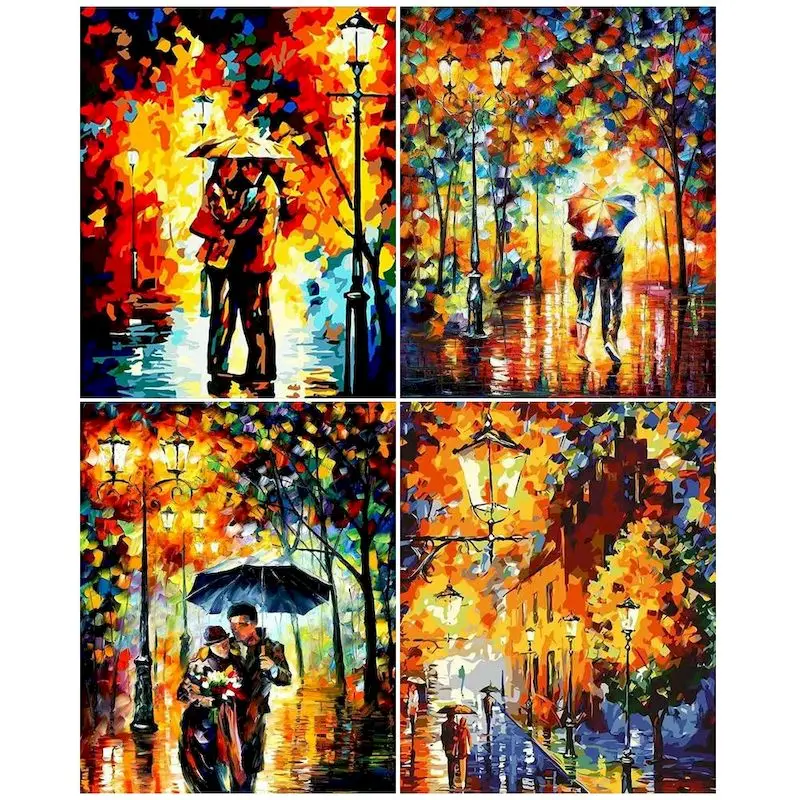 

GATYZTORY Abstract Couple Diy Painting By Numbers Kits For Kids Zero Basis Acrylic Paint Kits Diy Frame On Canvas Home Decoratio
