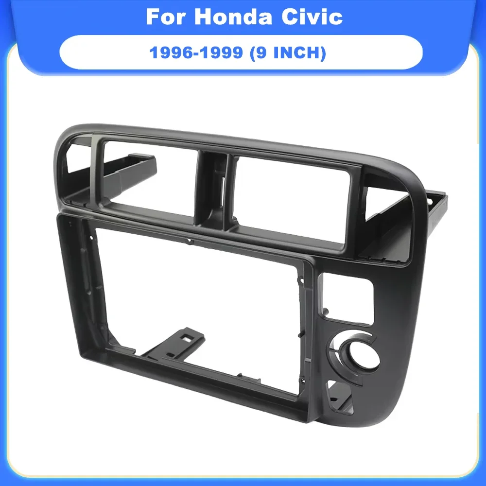 Фото 9-дюймовый автомобильный радиоприемник для Honda Civic 1996 1997 1998 1999 Auto Android MP5 Player Panel Frame 2Din Head Unit Stereo Dash Cover №4