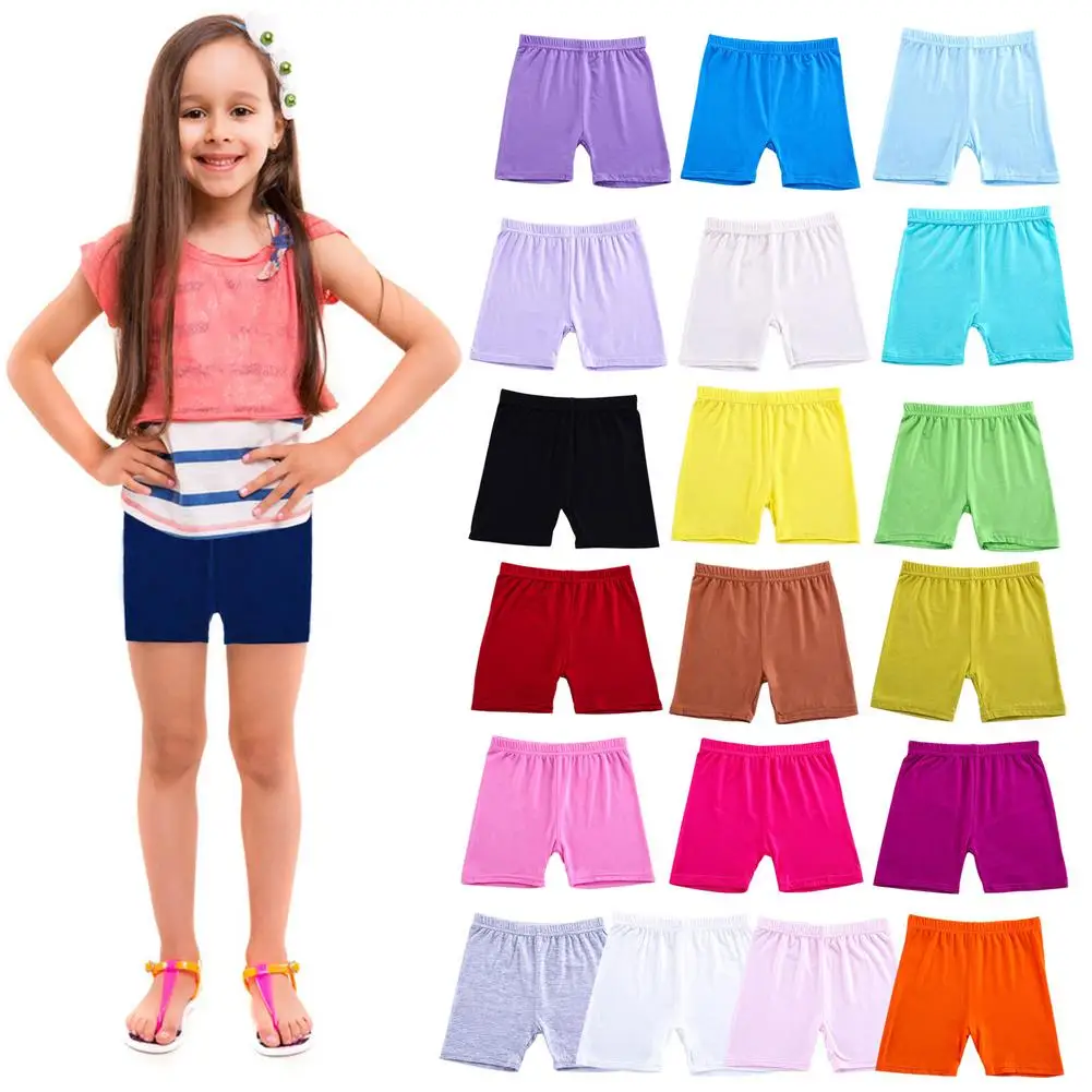 5PCS Child Soft Safety Shorts Girls Breathable Safety Pant Shorts Anti Emptied Safety Short Pants Girl Underwear For Skirt