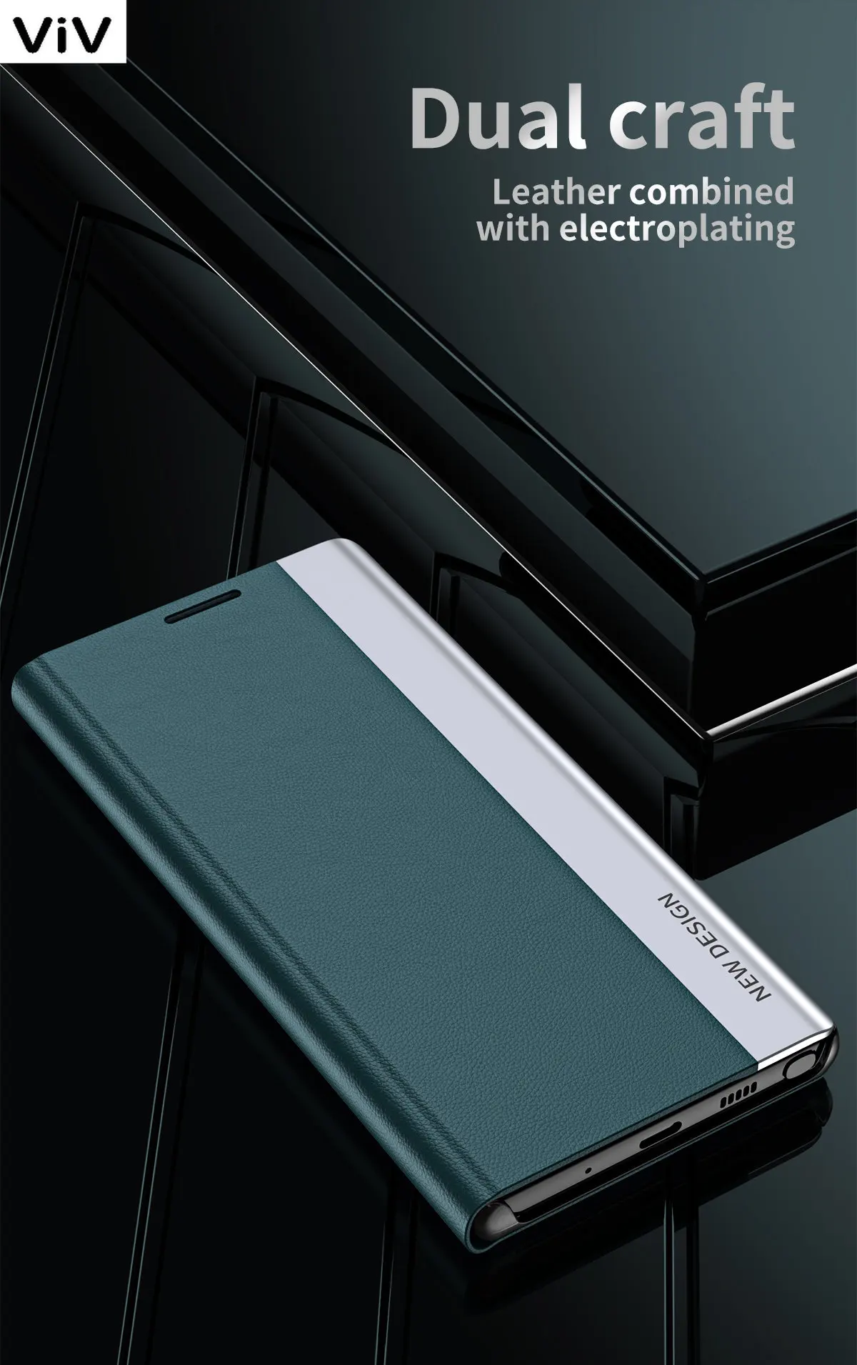 

All-inclusive Leather Flip Case For Samsung Galaxy S10 9 8 Plus S7Edge S23 22 21 20 Note20Ultra Note10Plus 9 8 A24 Phone Cover