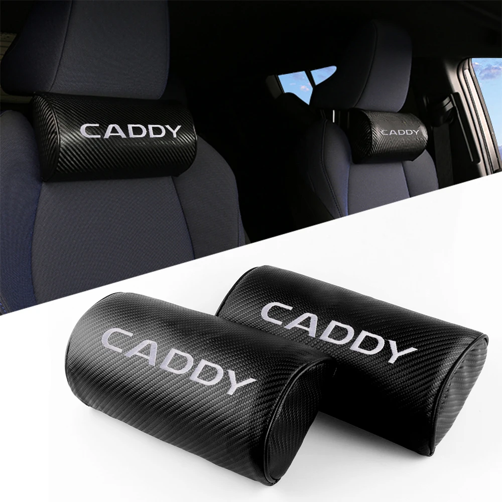 

2PC Car Seat Headrest Auto Safety Head Neck Rest Pillow Pad For Volkswagen VW CADDY Touareg Scirocco CC GOLF Auto Accessories