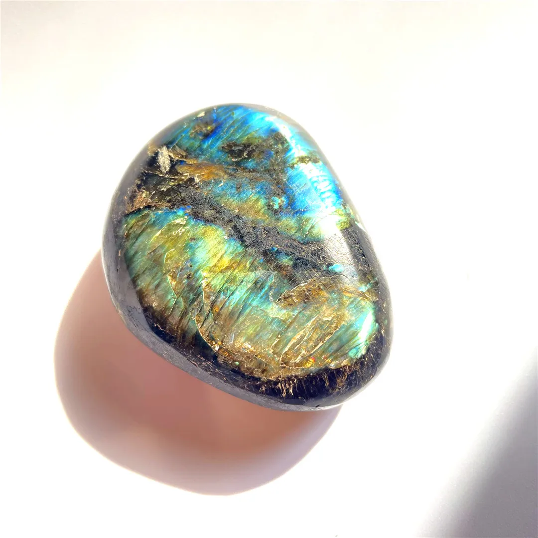 

207g Natural Labradorite Crystal Quartz Polished Mineral Healing Energy Stone Feng Shui Decorative Gemstone Seize Labradorita