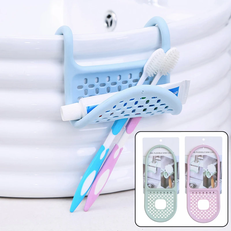 

Foldable silicone sink Hanger Kitchen Multi-purpose Dishwashing Sponge Wipe The Drain Rack Dishwashing Brush Sponge Rack