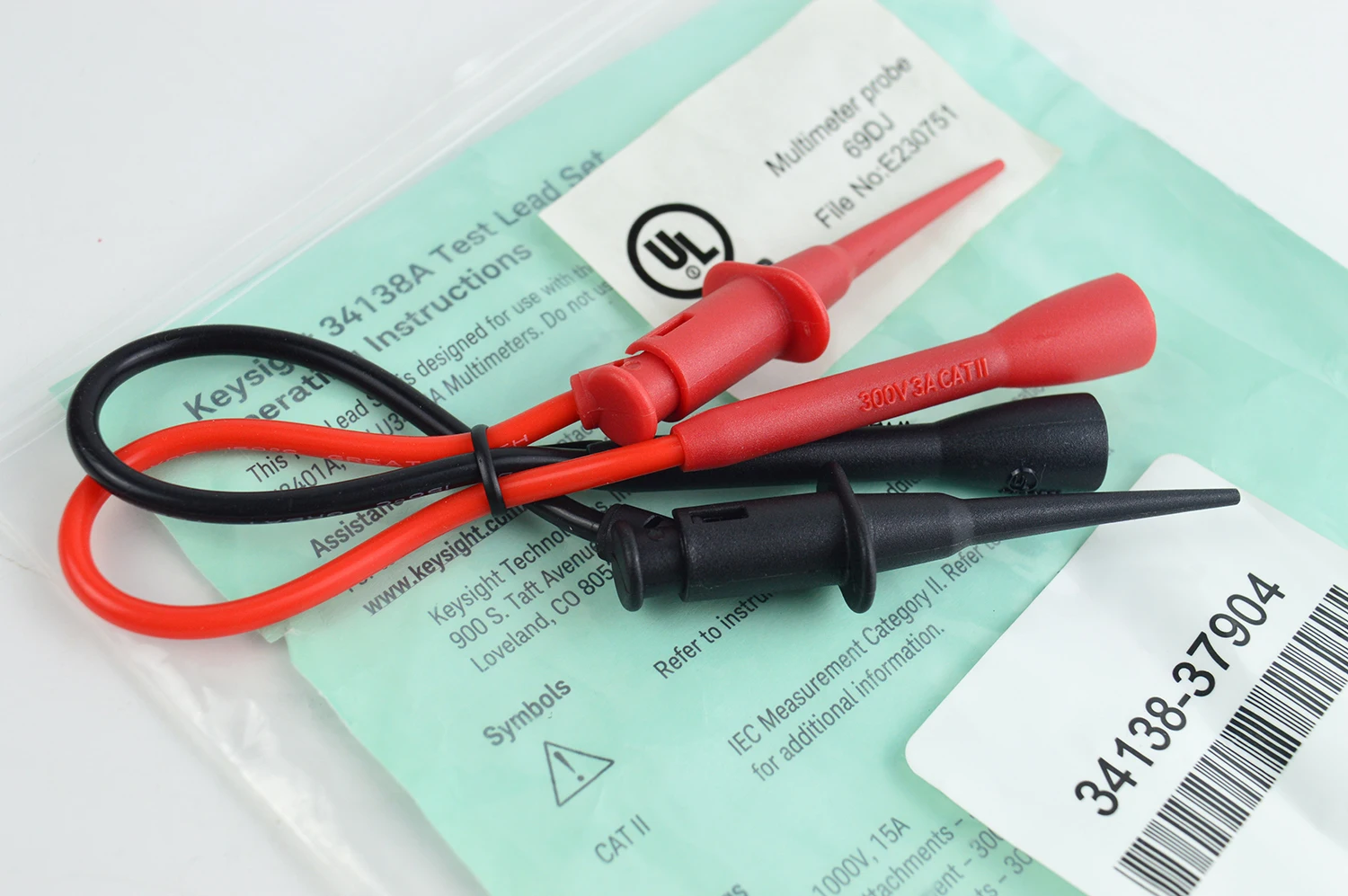 Набор тестовых щупов для мультиметра Keysight 34138A Agilent 34138A-37904 Комплект