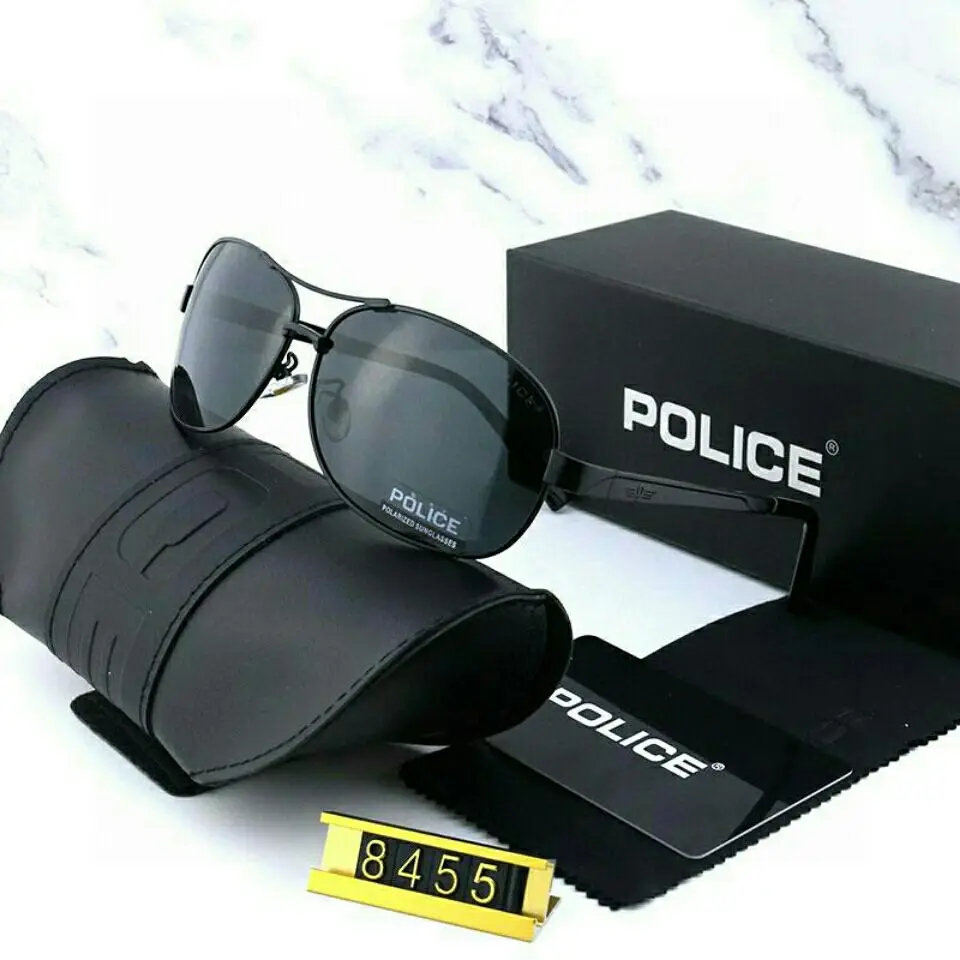 

POLICE Trends 2022 Style Aviation Sunglasses Retro Men Polarized Brand Design Eyewear Male Driving UV400 Anti-glare Glasses 8455