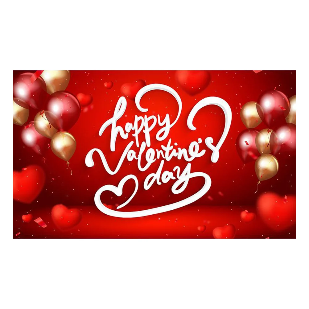 

Valentine's Day Photo Backdrop Valentine Party Hanging Background Hanging Banner