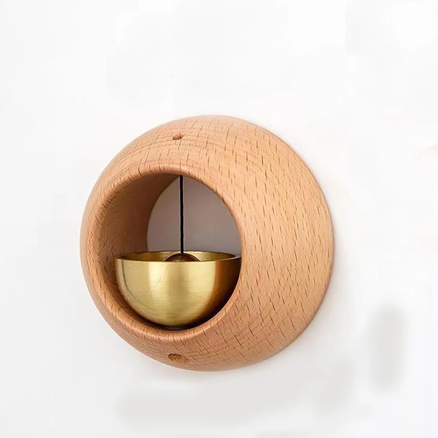 

1 шт. латунный дверной звонок напоминание магнитные деревянные колокольчики самоклеящиеся колокольчики для владельцев магазинов для дверей украшения дома