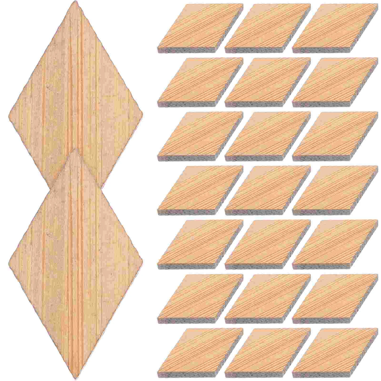 48 шт. бамбуковый собранный напольный дом миниатюрный декор крошечный для поделок