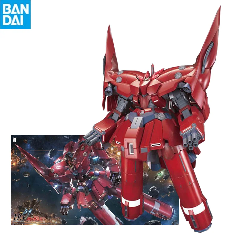 Bandai Gunpla Hg 1/144 Nz-999 Gundam Neo Zeong Сборная модель Высококачественный коллекционный робот наборы модели Фигурки детский подарок