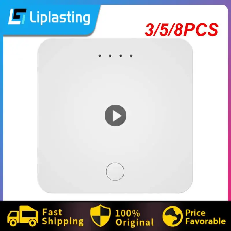 

3/5/8PCS Wired Gateway Bridge Tuya Smart Home Lan Gateway App Voice Remote Control One-key Networking Smart Hub Bridge