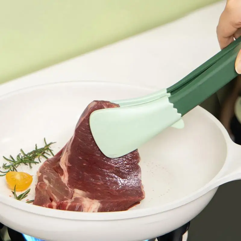 

Multifunctional Anti-scalding Food Clip Steak Clip Silicone Barbecue High Temperature Resistant Kitchen Bakery Food Long Tongs