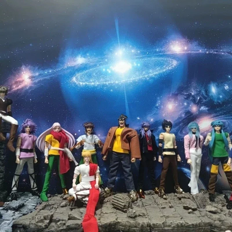 Фото Saint Seiya ткань миф золотые святые рыцари зодиака Andromeda Shun Ikki Phoenix Cygnus Hyoga повседневная одежда игрушечные аксессуары №2