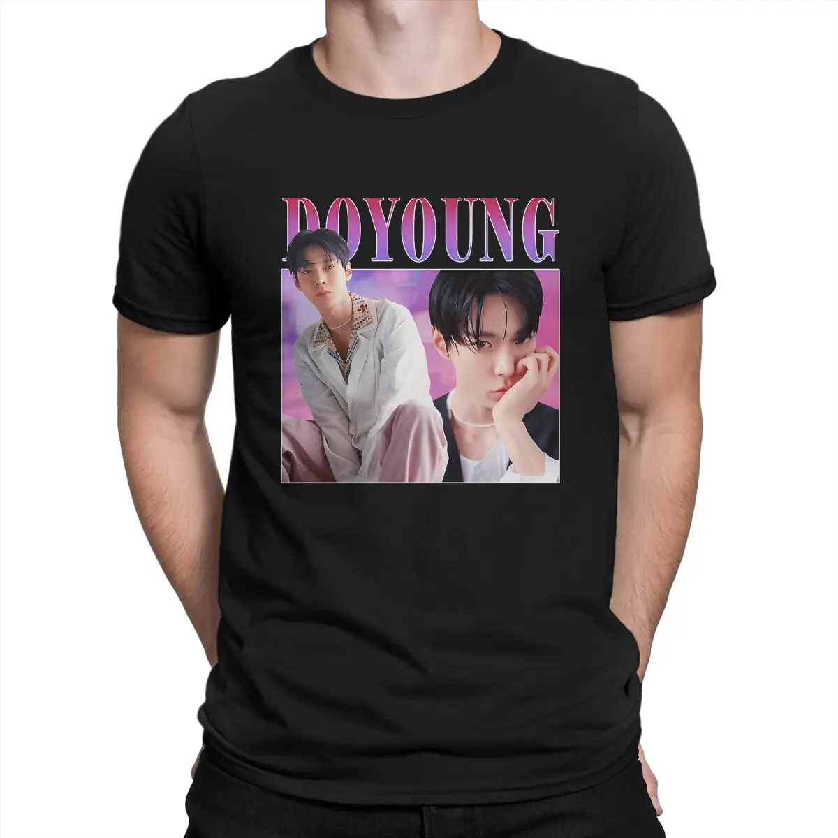 

Футболка Doyoung мужская с коротким рукавом, Юмористическая тенниска из чистого хлопка, майка с круглым вырезом