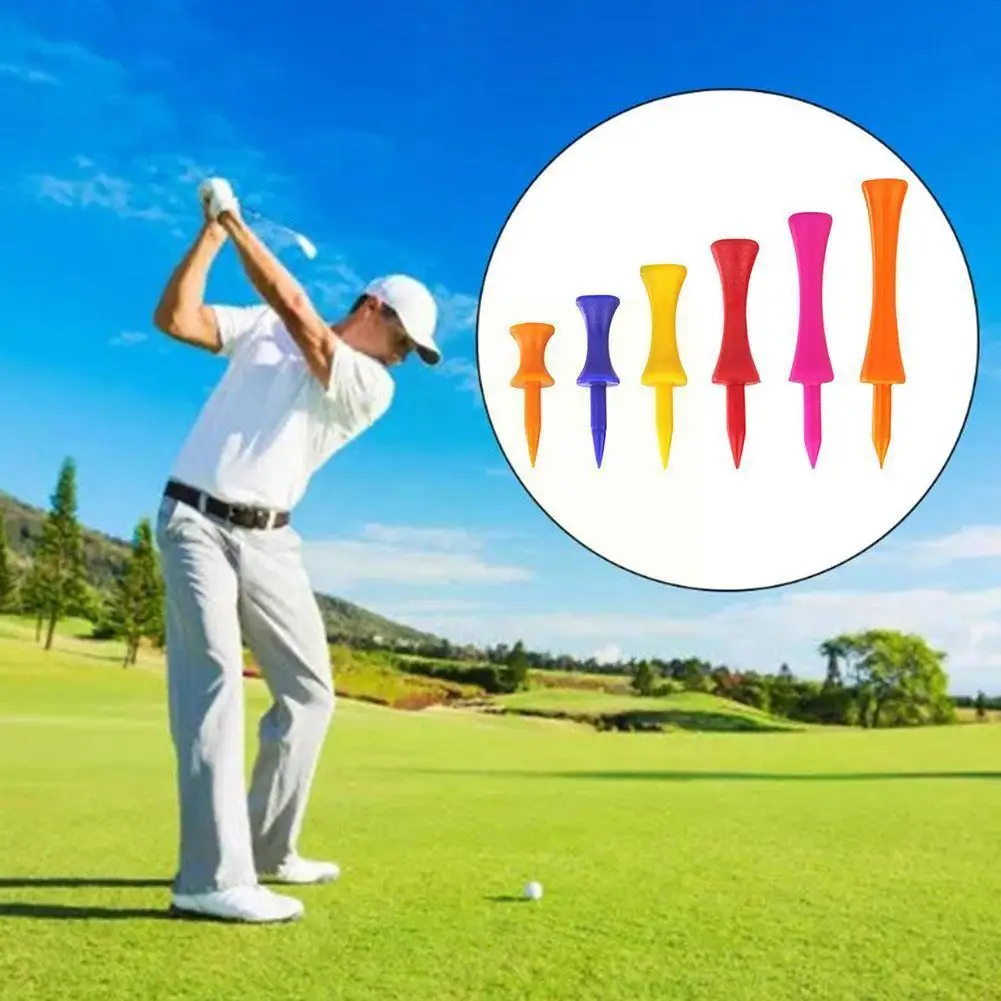 

Golf Tees Step Down Golf Plastic Tees Best For All Oversized Driver Golf Ball Studs Rubber Ball Accessories Nails Hold X6t5