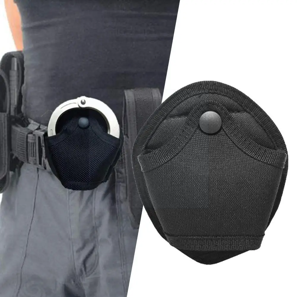 

Tactical Universal Handcuffs With Small Pockets Loop Open Pouch Holder Belt Belt Accessories Shackles Waist Top F1b4