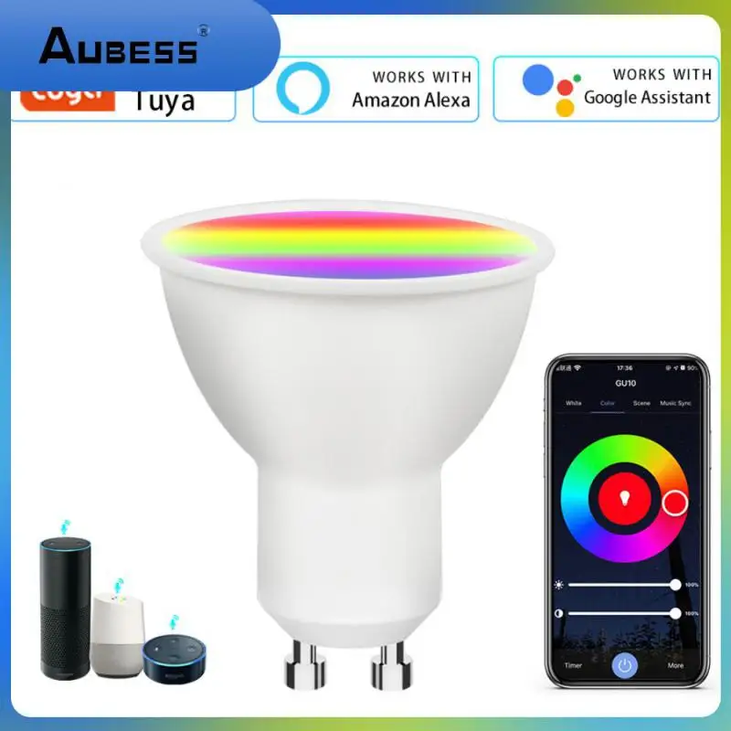 

Voice Controlled Smart Bulb 7w Wifi Lamp Cup 9w Rgbcw Tuya Lamp Bulb Smart Home Dimming
