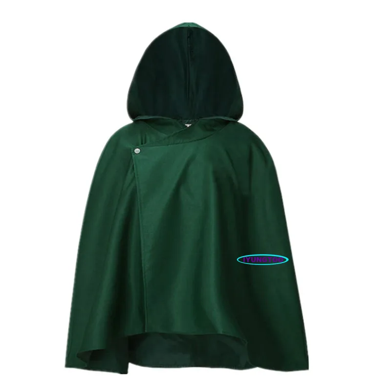 Anime Attack on Titan Cloak Cosplay Costume Shingeki No Kyojin Survey Corps Hooded Cape |