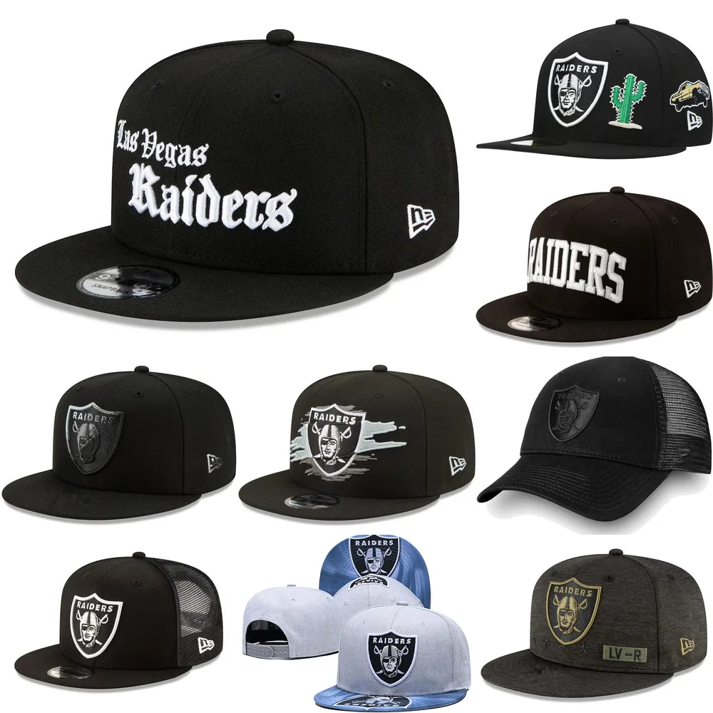 

Las Vegas Baseball Cap Women's Men's Raiders Two Tone Back Buckle Adjustable Hat Black Summer Mesh Football Hat Flat Top