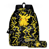 pokemon school bag backpack storage bag cute pikachu pencil case teen girl boy back to school large capacity rucksack
