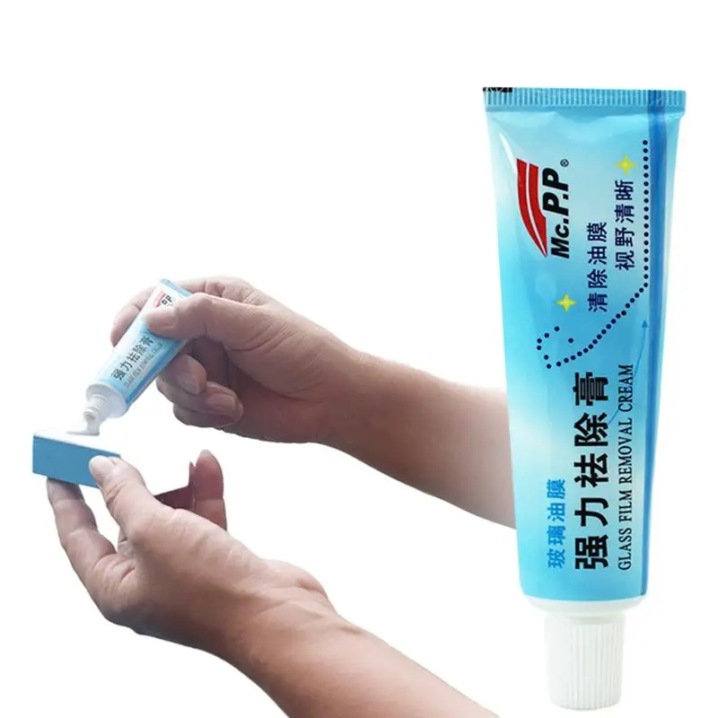 

1pcs Universal Car Glass Polishing Degreaser Cleaner Oil Film Clean Polish Paste For Bathroom Window Glass Windshield Windscreen