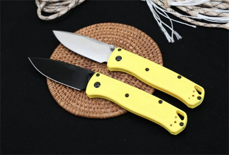 

Новинка, складной нож BM 535 с подставкой под давлением, с желтыми ручками, S30V, карманный нож с полимерной ручкой для кемпинга