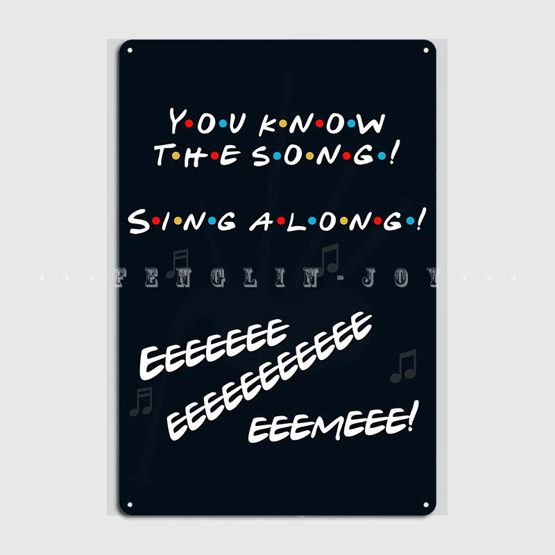 

You Know The Song Metal Sign Club Party Kitchen Designing Plaques Tin Sign Poster