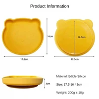 childrensdinnerplatewith silicone baby bowl sucker does not contain bisphenol a feeding baby tableware for childrens tableware
